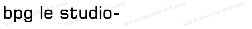 bpg le studio字体转换